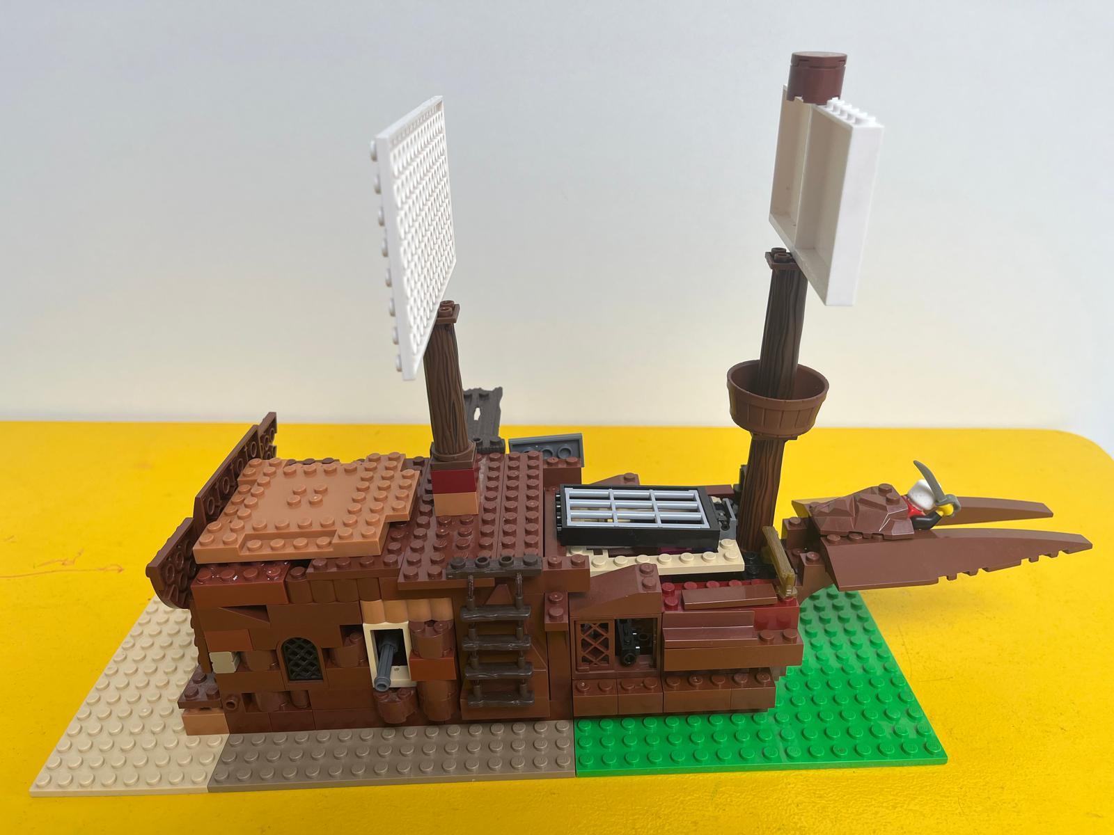 A ship built out of lego